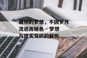最初的梦想，不因岁月流逝而褪色 - 梦想与现实交织的解析