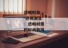 透明时尚--透视潮流：透明材质的时尚新风尚