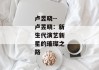 卢昱晓--卢昱晓：新生代演艺新星的璀璨之路