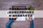 中国出售052D导弹驱逐舰给伊朗的利弊分析-国际局势与外交战略考量