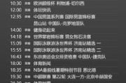 CCTV5今日节目单,实时更新-掌握体育赛事动态