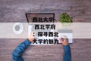 西北大学--西北学府：探寻西北大学的魅力