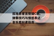 孤独患者吉他谱C调,弹奏技巧与情感表达-音乐爱好者指南