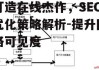 打造在线杰作，SEO优化策略解析-提升网络可见度