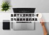 金晨个人资料简介-才华与美貌并重的演员