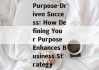 Purpose-Driven Success: How Defining Your Purpose Enhances Business Strategy