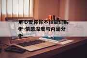 用心爱你你不懂歌词解析-情感深度与内涵分析