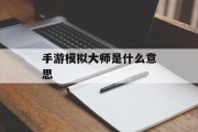 手游模拟大师是什么意思