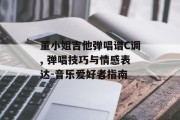 董小姐吉他弹唱谱C调, 弹唱技巧与情感表达-音乐爱好者指南