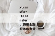 xtransfer--XTransfer：跨境金融服务新力量