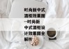 时尚新中式酒柜效果图--时尚新中式酒柜设计效果图全解析