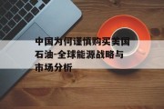 中国为何谨慎购买美国石油-全球能源战略与市场分析
