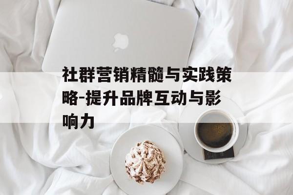 社群营销精髓与实践策略-提升品牌互动与影响力