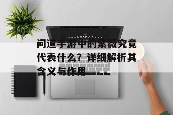 问道手游中的紫薇究竟代表什么？详细解析其含义与作用