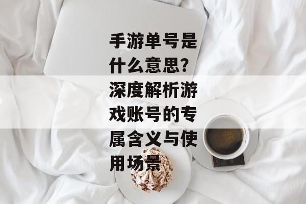 手游单号是什么意思？深度解析游戏账号的专属含义与使用场景