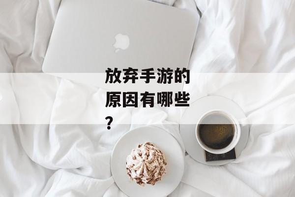 放弃手游的原因有哪些？